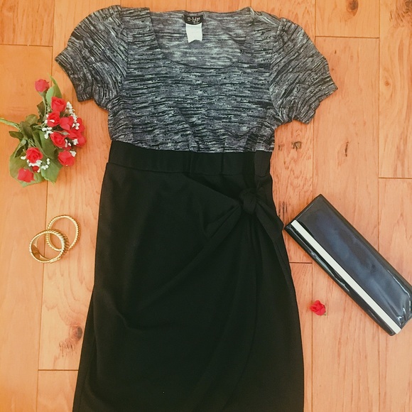 2-Hip Dresses & Skirts - BLACK & GRAY PENCIL DRESS!!